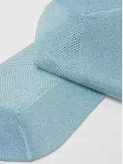 Ультракороткие носки из вискозы с ажурным переплетением active (ультракороткие, люрекс) 277 голубой, , 38-39 (25), CONTE ELEGANT, - 5