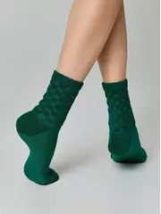 Махровые женские носки из хлопка comfort 550 зеленый, , 36-37 (23), CONTE ELEGANT, - 4