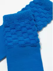 Махровые женские носки из хлопка с объемными рисунками conte comfort 550 синий, , 38-39 (25), CONTE ELEGANT, - 2