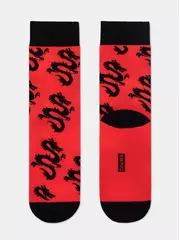 Хлопковые мужские носки diwari happy с рисунками 191 красный, , 40-41 (25), DIWARI, - 1