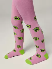 Теплые махровые детские колготки sof-tiki (махровые внутри) 644 мальва, , 104-110 (16), CONTE-KIDS, - 1