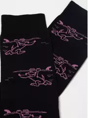 Хлопковые мужские носки diwari happy с рисунками 194 черный, , 40-41 (25), DIWARI, - 2