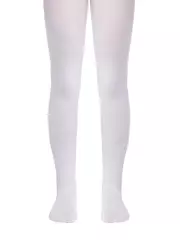 Классические матовые детские колготки princess 40 bianco, , 116-122, CONTE ELEGANT, - 3