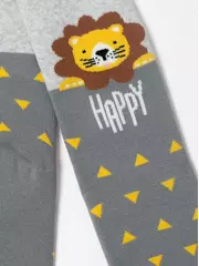 Теплые махровые детские колготки sof-tiki (махровые внутри) 655 светло-серый, , 80-86 (14), CONTE-KIDS, - 2