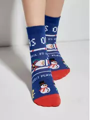 Новогодние детские носки для малышей new year 950 синий, , 11-12, CONTE-KIDS, - 2