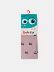 Теплые махровые детские колготки sof-tiki (махровые внутри) 652 пепельно-розовый, , 128-134 (20), CONTE-KIDS, - 3