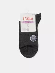 Удлиненные теплые женские носки с шерстью conte comfort 000 темно-серый, , 36-38 (23-25), CONTE ELEGANT, - 6