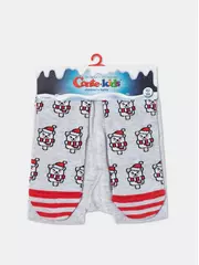 Новогодние детские колготки new year 669 светло-серый, , 92-98 (14), CONTE-KIDS, - 6