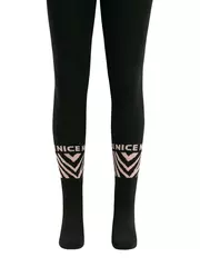 Колготки детские sof-tiki (махровые внутри) с рисунками 664 черный, , 140-146 (22), CONTE-KIDS, - 3