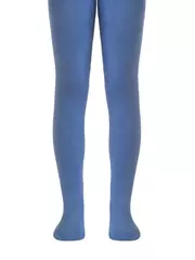 Детские махровые колготки sof-tiki (махровые внутри) однотонные 000 светлый джинс, , 80-86 (14), CONTE-KIDS, - 1