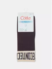 Носки женские вискозные (удлиненные) active 273 шоколадный, , 36-37 (23), CONTE ELEGANT, - 4