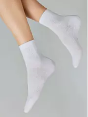 Носки женские хлопковые classic 530 белый, , 38-39 (25), CONTE ELEGANT, - 1