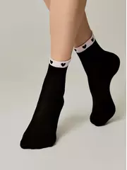 Носки женские хлопковые esli 576 черный, , 36-39 (23-25), ESLI, - 2