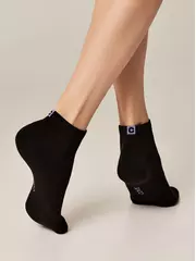 Носки женские хлопковые active (короткие, махр. стопа) 571 черный, , 39-41 (25-27), CONTE ELEGANT, - 2