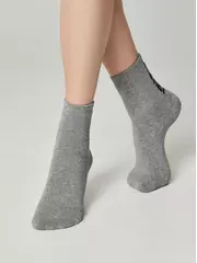 Теплые женские носки conte (махровые) comfort 570 серый, , 39-41 (25-27), CONTE ELEGANT, - 3