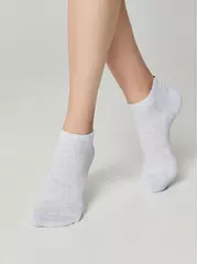 Носки женские хлопковые active (короткие, махр. стопа) 571 светло-серый, , 39-41 (25-27), CONTE ELEGANT, - 2