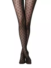 Колготки женские с рисунком «крестики» cross fantasy nero, , 3, CONTE ELEGANT, - 2