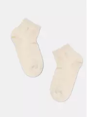 Носки детские короткие (однотонные) esli 000 молочный, , 16, ESLI, - 1