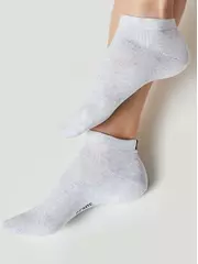 Носки женские хлопковые active (короткие, махр. стопа) 571 светло-серый, , 39-41 (25-27), CONTE ELEGANT, - 3