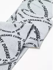 Плотные женские носки с вывязанным рисунком «my dreams» conte fantasy 23с-80сп nero-bianco, , 36-39 (23-25), CONTE ELEGANT, - 6