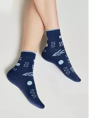 Теплые женские носки conte (махровые) comfort 567 темно-синий, , 38-39 (25), CONTE ELEGANT, - 2