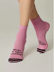 Носки женские хлопковые esli 582 мальва, , 36-39 (23-25), ESLI, - 3