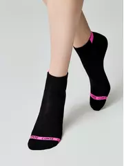 Носки женские короткие хлопковые active (махровая стопа) 573 черный, , 36-37 (23), CONTE ELEGANT, - 2