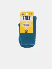 Носки детские (однотонные) esli 000 темно-бирюзовый, , 14, ESLI, - 3