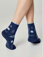 Теплые женские носки conte (махровые) comfort 567 темно-синий, , 38-39 (25), CONTE ELEGANT, - 3