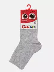 Хлопковые детские носки (однотонные) tip-top 000 светло-серый, , 10, CONTE-KIDS, - 3