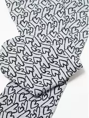 Плотные женские носки с вывязанным рисунком «сердечки» conte fantasy 23с-84сп nero-bianco, , 36-39 (23-25), CONTE ELEGANT, - 6