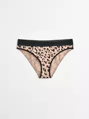 Трусы женские mix&match lb 2511 beige-black leo, , 90/XS, CONTE ELEGANT, - 4