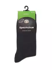 Носки мужские (однотонные) bamboo 2507 брестские 000 т.серый, , 44-45 (29), БРЕСТСКИЕ, - 2