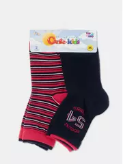 Носки детские conte-kids tip-top (2 пары) 701 темно-синий-бордо, , 16, CONTE-KIDS, - 1