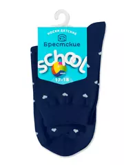 Носки детские с рисунком school 3081 брестские 009 т.синий, , 19-20, БРЕСТСКИЕ, - 2