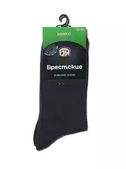 Носки мужские (с рисунком) bamboo 2507 брестские 005 т.серый, , 40-41 (25), БРЕСТСКИЕ, - 2