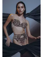 Бюстгальтер балконет с мягкой чашкой, на каркасах nostalgie tb6157 нюд, , 75A, CONTE ELEGANT, - 1