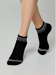 Носки женские короткие active (махровая стопа) 572 черный, , 36-38 (23-25), CONTE ELEGANT, - 3