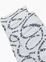 Плотные женские носки с вывязанным рисунком «my dreams» conte fantasy 23с-80сп nero-bianco, , 36-39 (23-25), CONTE ELEGANT, - 5