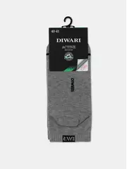 Носки мужские (короткие) diwari active 184 серый, , 40-41 (25), DIWARI, - 5