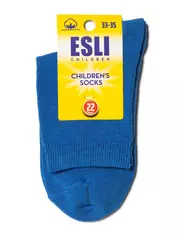 Носки детские (однотонные) esli 000 синий, , 16, ESLI, - 2