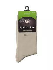 Носки мужские (с рисунком) bamboo 2507 брестские 005 песочный, , 40-41 (25), БРЕСТСКИЕ, - 2