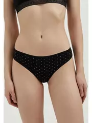 Трусы женские "бикини" print dots lb 2546 black-cameo, , 106/XL, CONTE ELEGANT, - 1