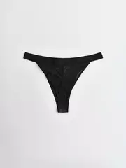 Трусы женские «танга» из хлопка и эластичной сеточки rib with mesh lta 2495 black tie dye, , 94/S, CONTE ELEGANT, - 5