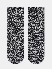 Плотные женские носки с рисунками «love» conte fantasy 23с-83сп nero-bianco, , 36-39 (23-25), CONTE ELEGANT, - 4