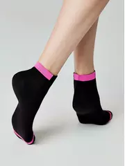 Носки женские короткие хлопковые active (махровая стопа) 573 черный, , 36-37 (23), CONTE ELEGANT, - 3