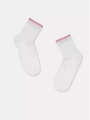 Носки детские conte-kids tip-top (вискоза, с резинкой "пикот") 145 белый, , 20, CONTE-KIDS, - 1