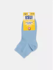 Носки детские короткие (однотонные) esli 000 голубой, , 20, ESLI, - 4
