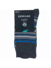 Носки мужские diwari happy 034 темно-серый-синий, , 44-45 (29), DIWARI, - 2
