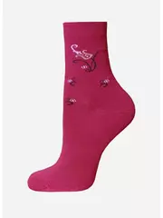 Носки детские с рисунком school 3081 брестские 046 т.бордовый, , 23-24, БРЕСТСКИЕ, - 1
